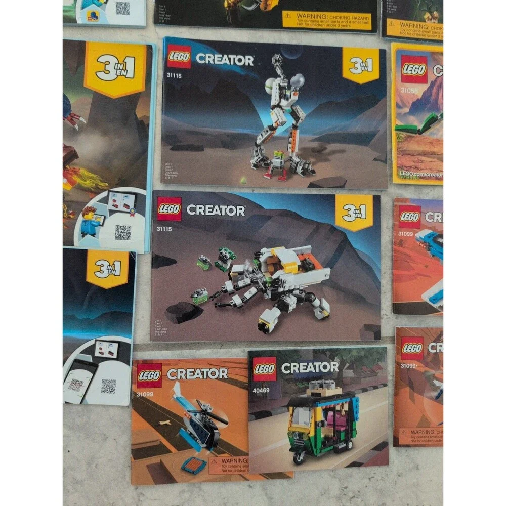 Lego Creator 3 in 1 Lot of 27 INSTRUCTION MANUALS ONLY